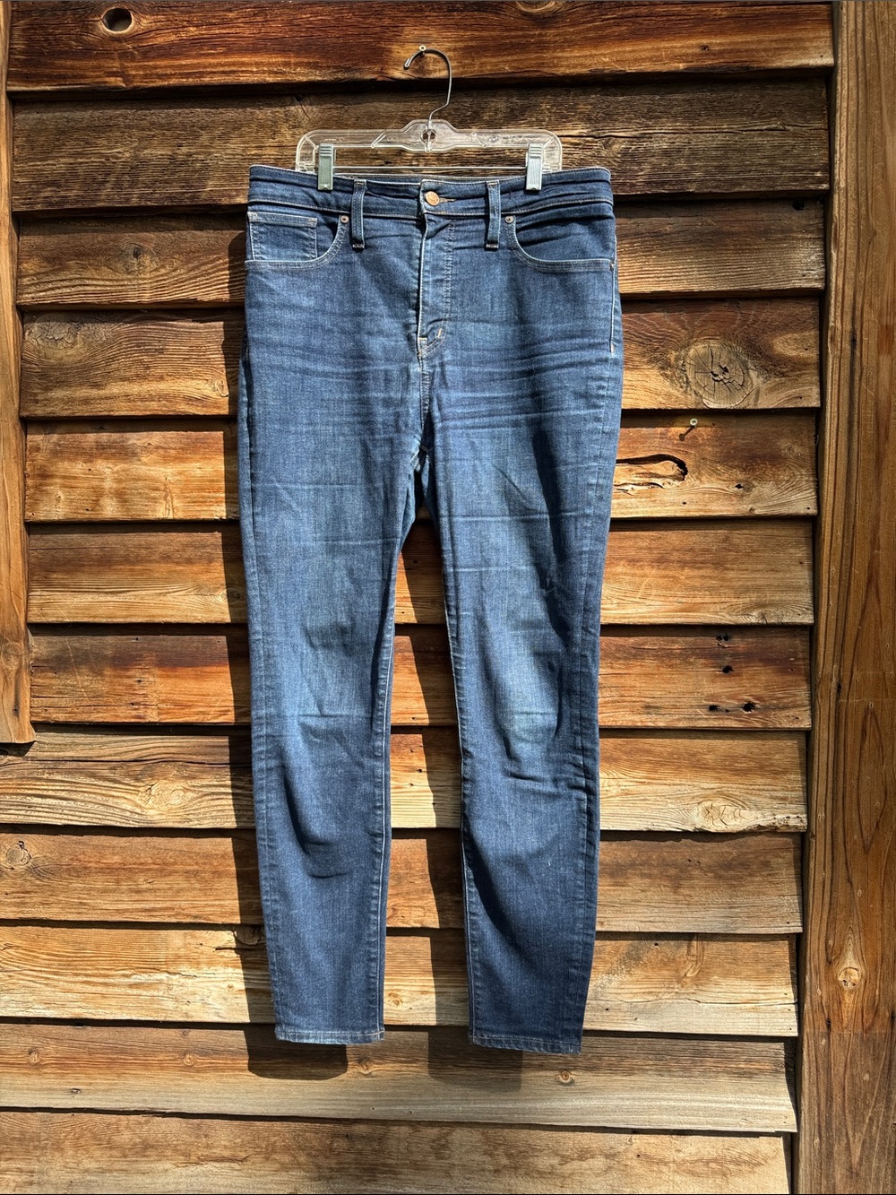 Madewell curvy high rise skinny jeans